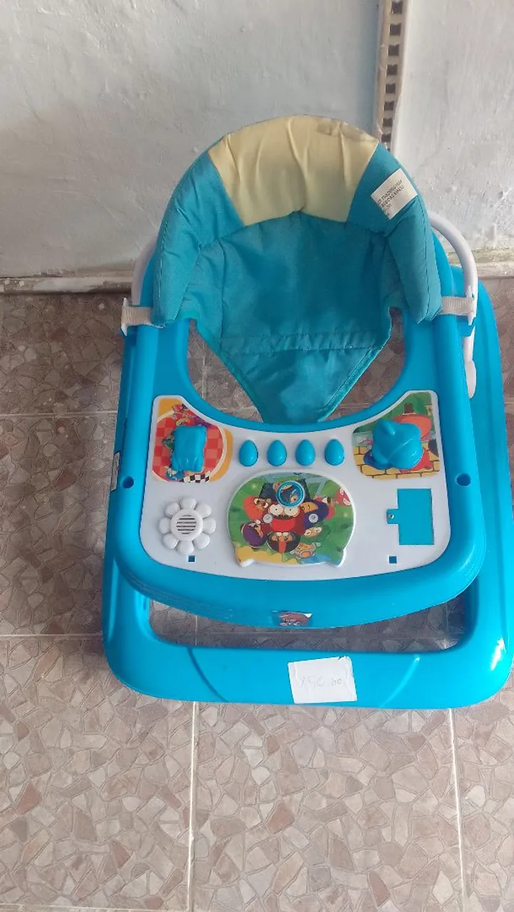 Andador Infantil Azul com Atividades