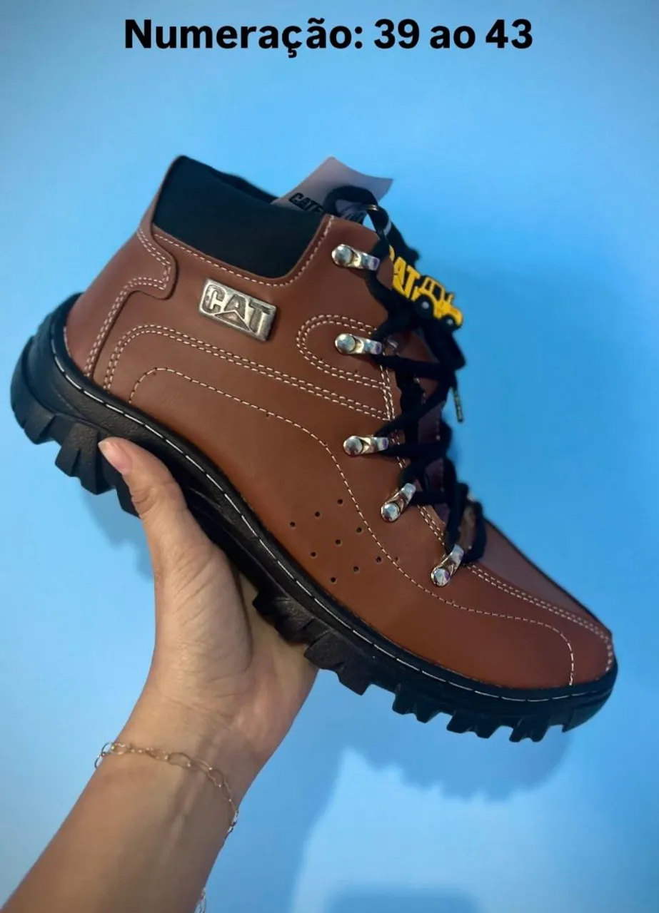 Bota Caterpillar Marrom - Numeração 39 ao 43