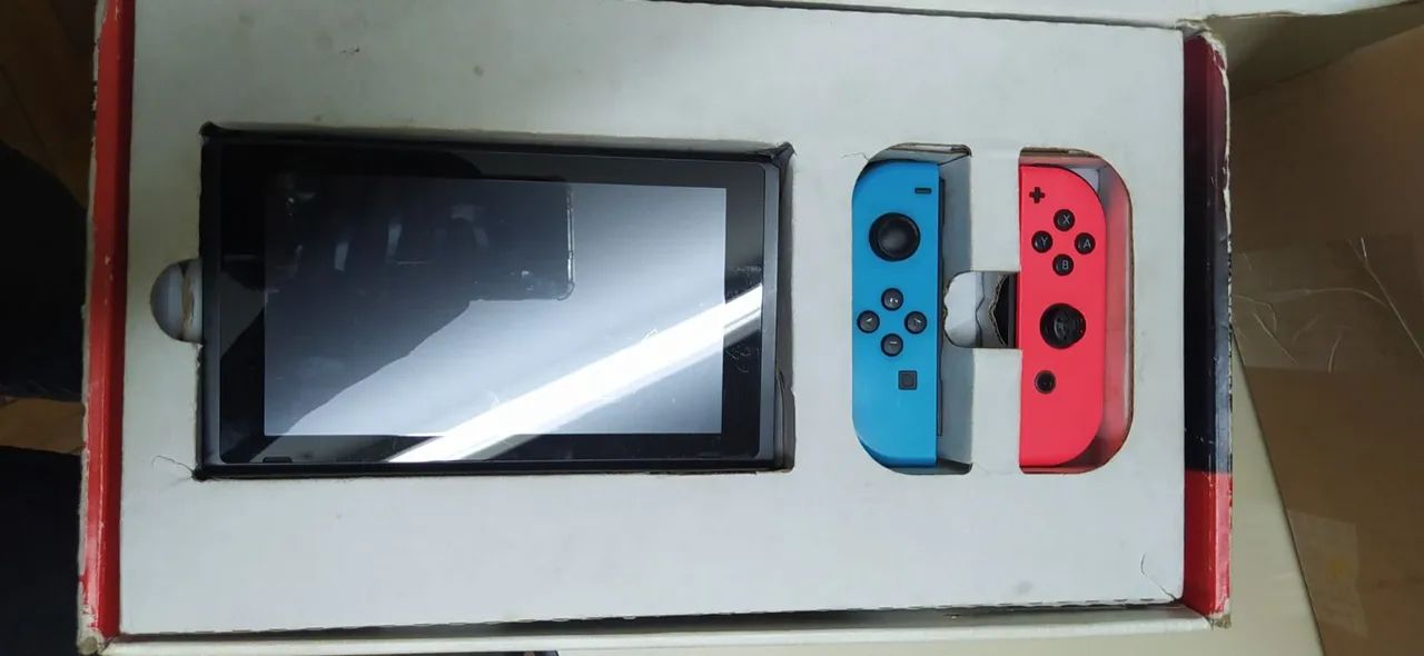 Nintendo switch completo com jogos e acessórios
