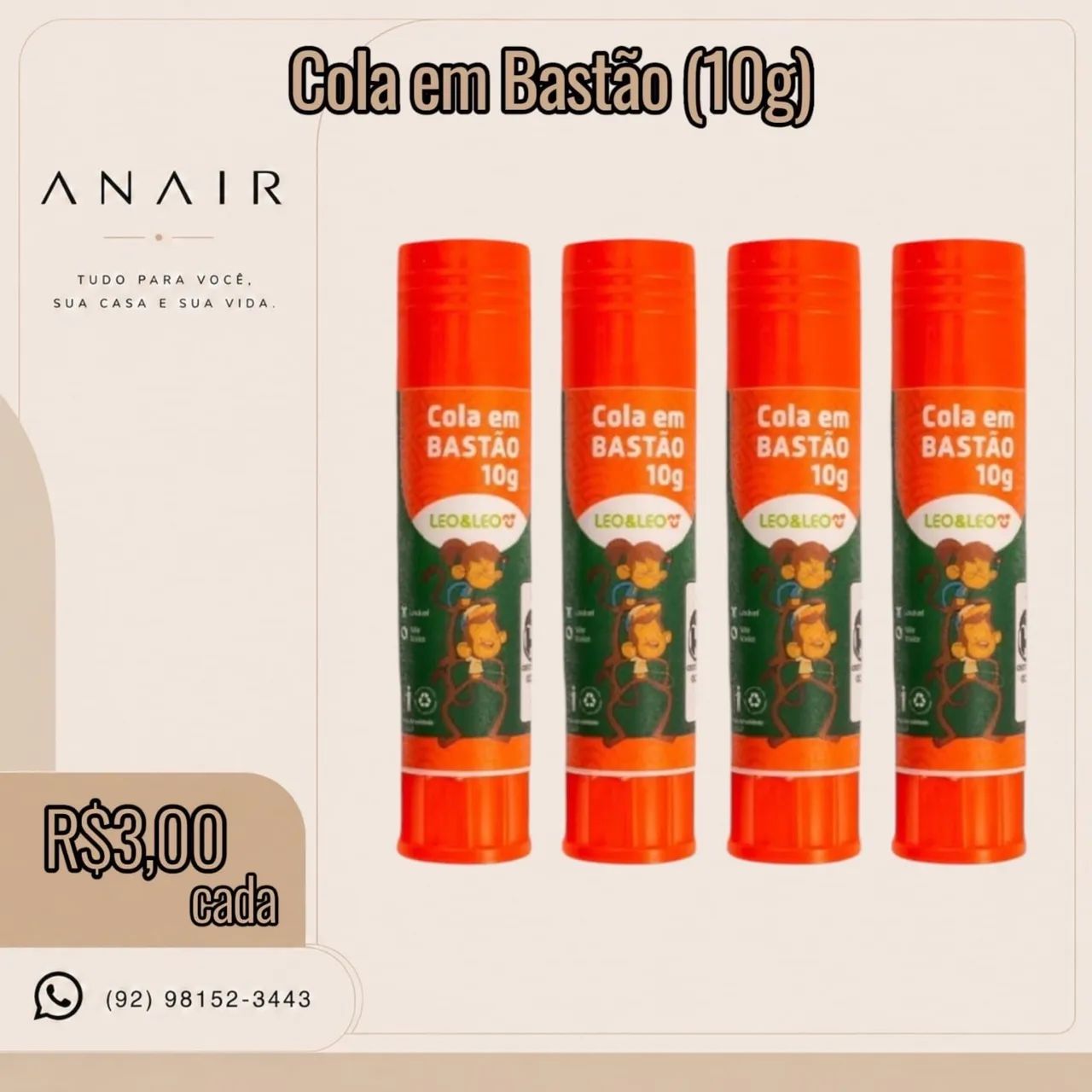 Cola em Bastão 10g