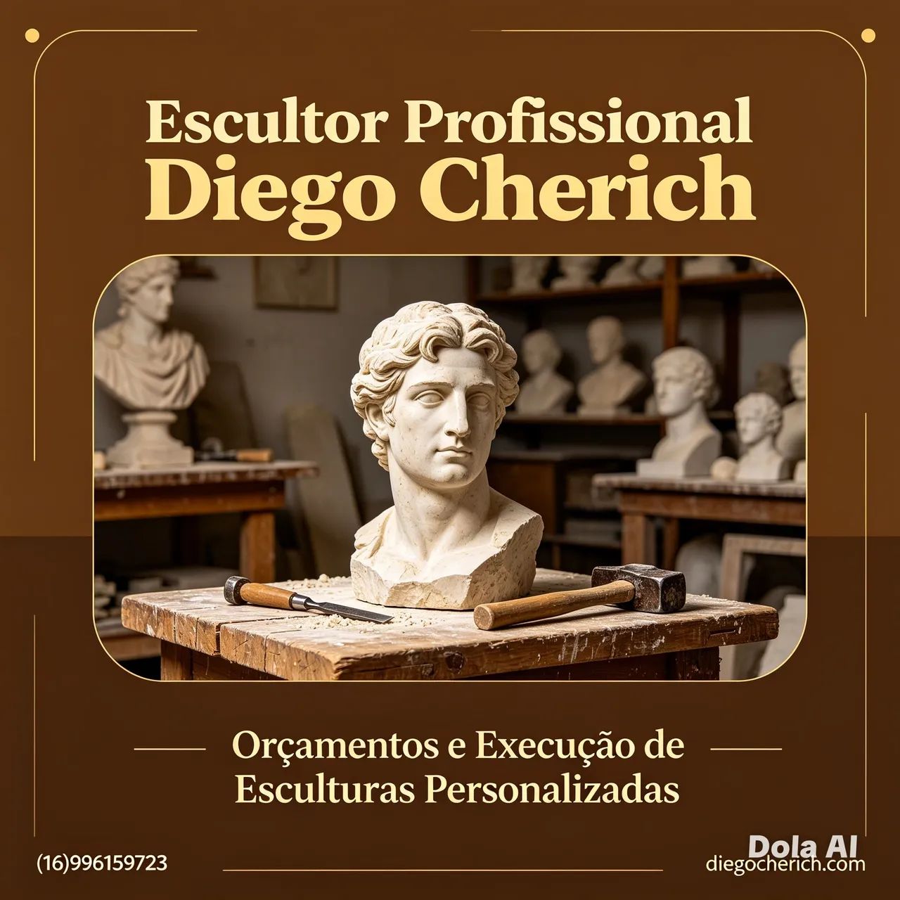 Fabricação de esculturas e imagens de santo