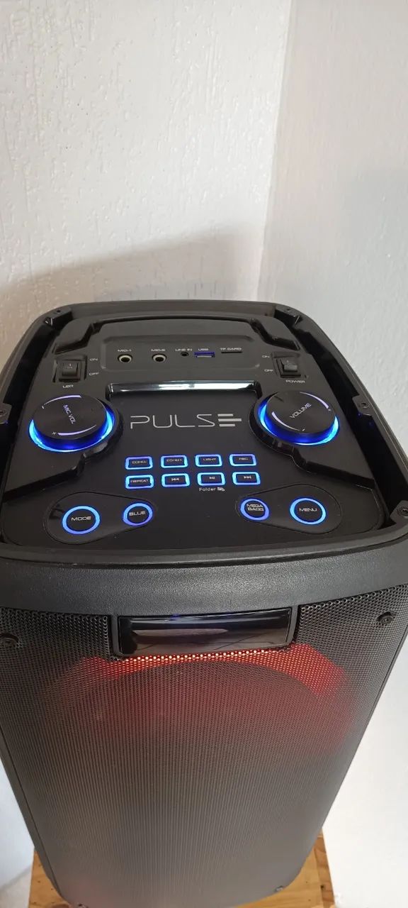 Caixa de Som Pulsebox 8 polegadas 1000w Bt/aux/sd/fm Led Sp359 - Foto 2