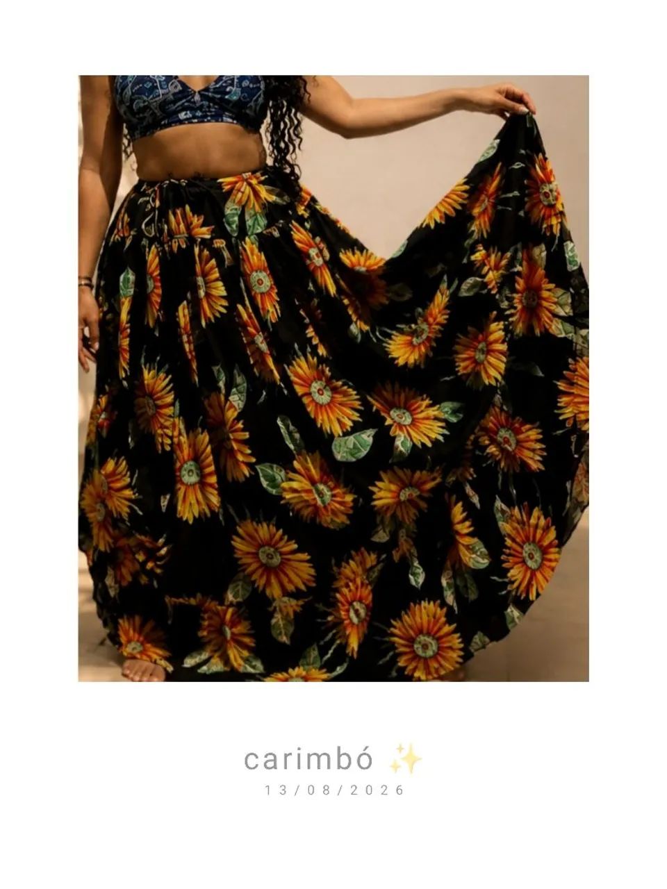 Saia de Carimbó Floral ? - Foto 2