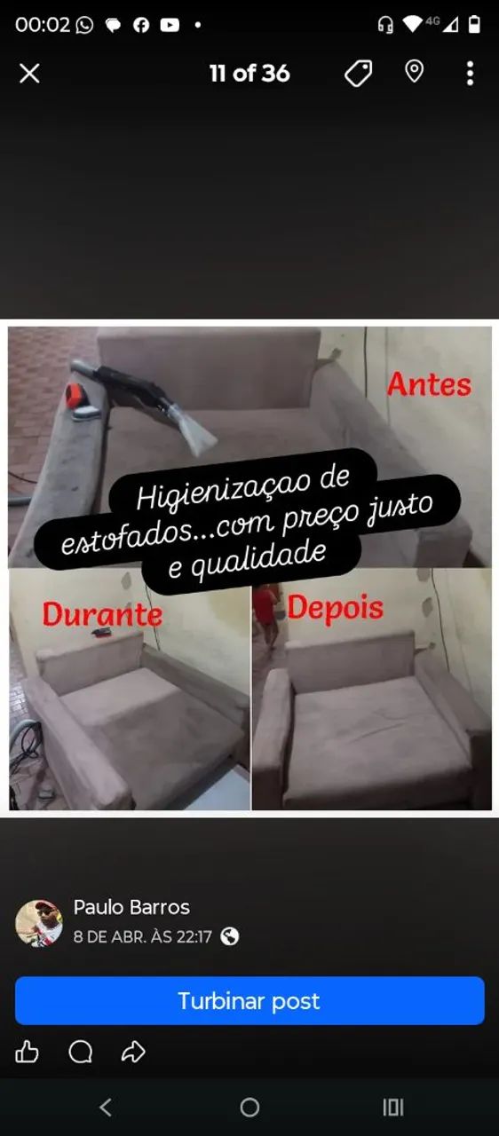 Limpeza de sofá  - Foto 4