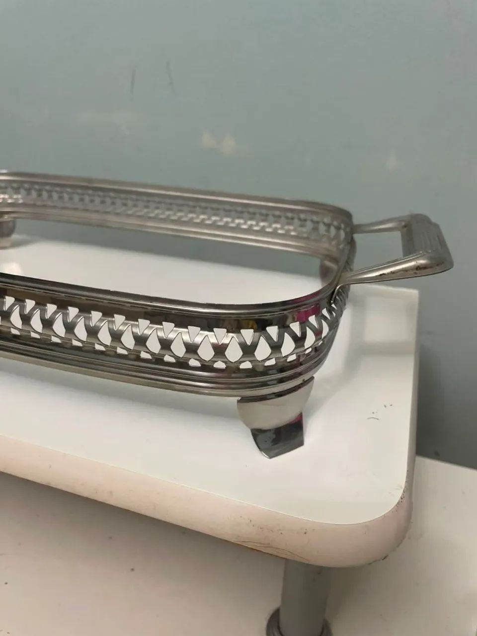 Réchaud inox com alça, para travessa refratária - Foto 3