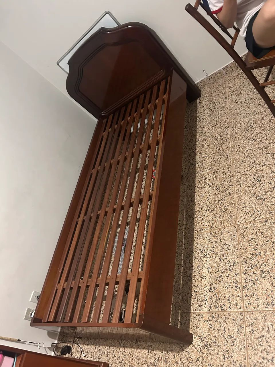 Cama de madeira pura, solteiro  - Foto 2