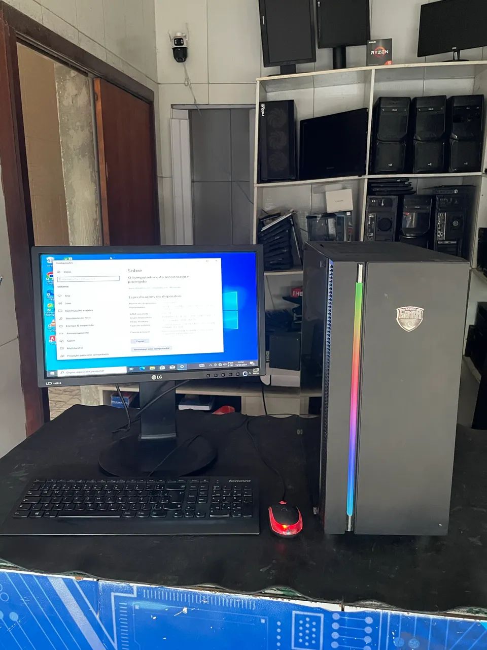 COMPUTADOR GAMER COMPLETO COM PLACA DE VÍDEO 