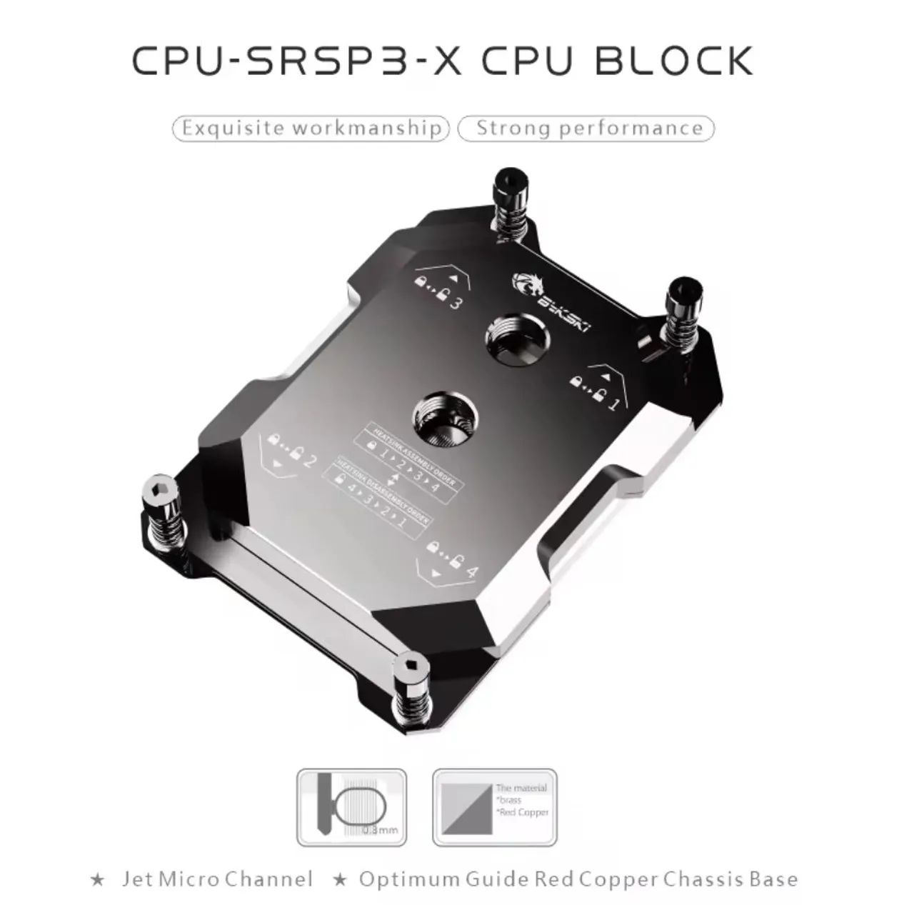 cpu cooler water block AMD epyc SP3