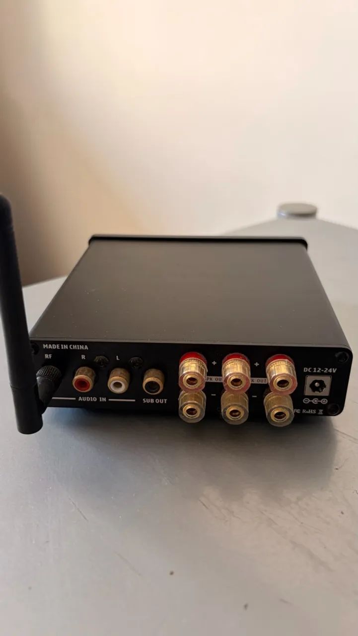 Amplificador & Bluetooth com saída para subwoofer - Foto 2