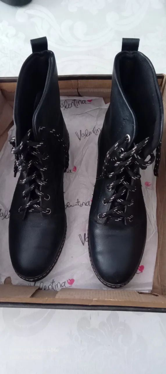 Bota feminina cano médio.  - Foto 5