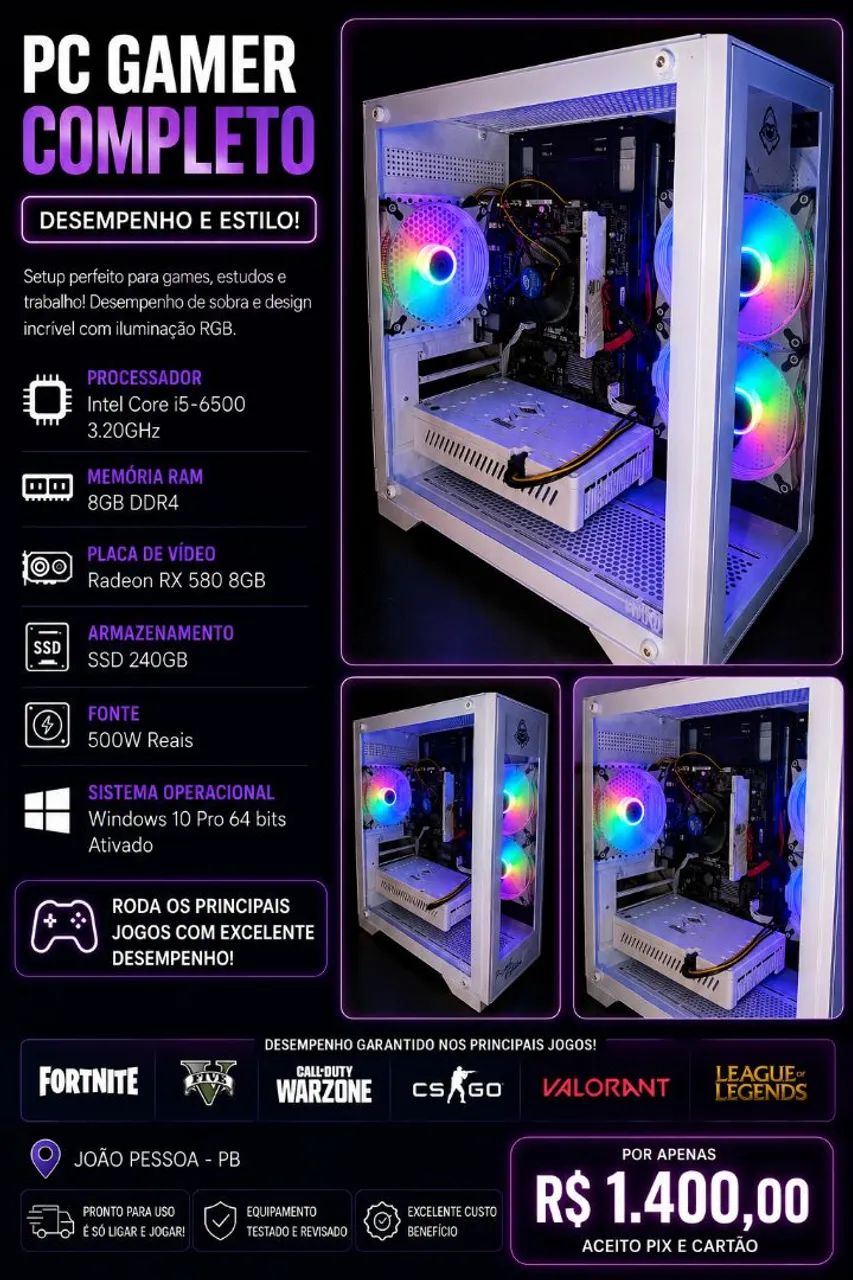 PC Gamer pra vender Rápido 
