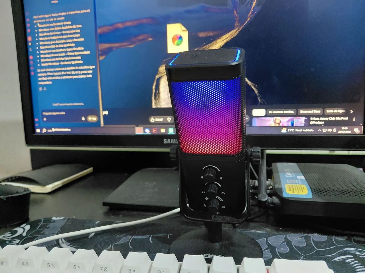 Microfone para gravação, Lives e reuniões  - Foto 4