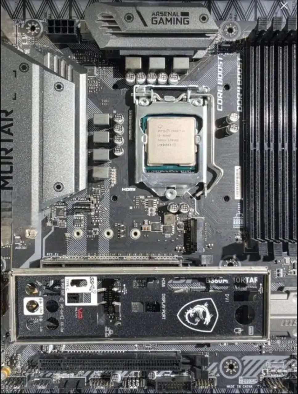 Intel Core i5-9600KF+ MSI B360M Mortar+cooler - Peças de Hardware