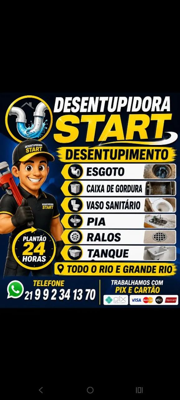 Desentupidora esgoto 