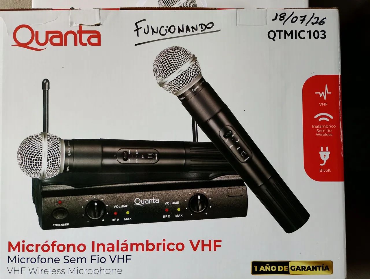 Kit 2 microfones sem fio. Excelente sim. - Foto 3
