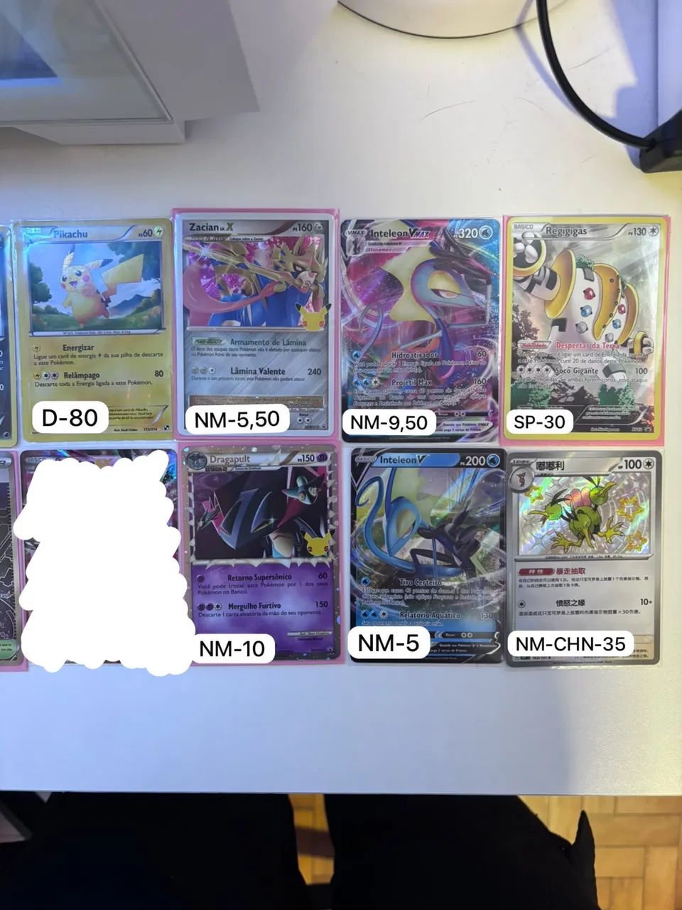 Lote 14 cartas raras Pokémon