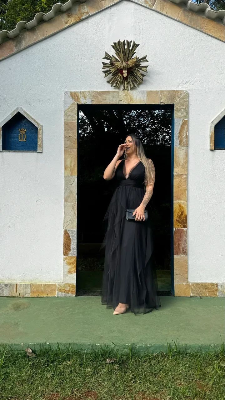 Vestido de festa impecável 42/44 (passo cartão) - Foto 4