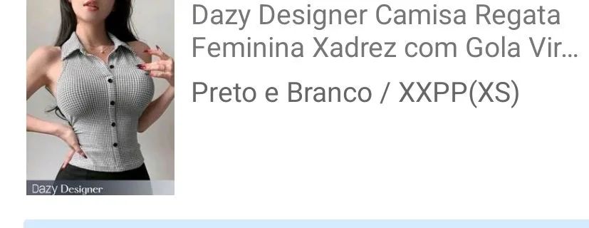 Blusa regata xadrez  - Foto 4