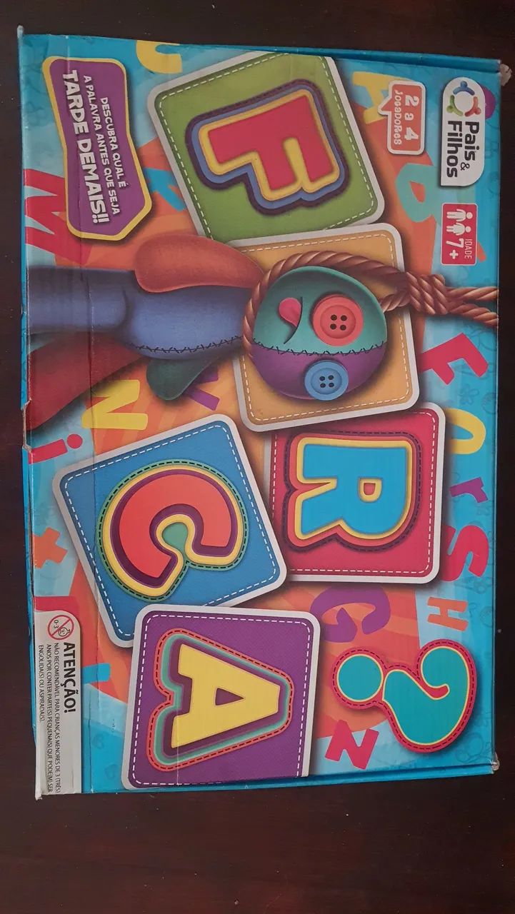 Jogo da Forca Pais e Filhos - Tabuleiro Educativo