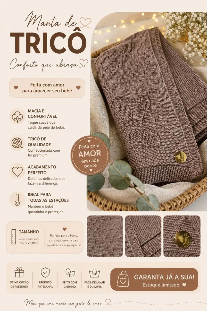 Manta para menina 