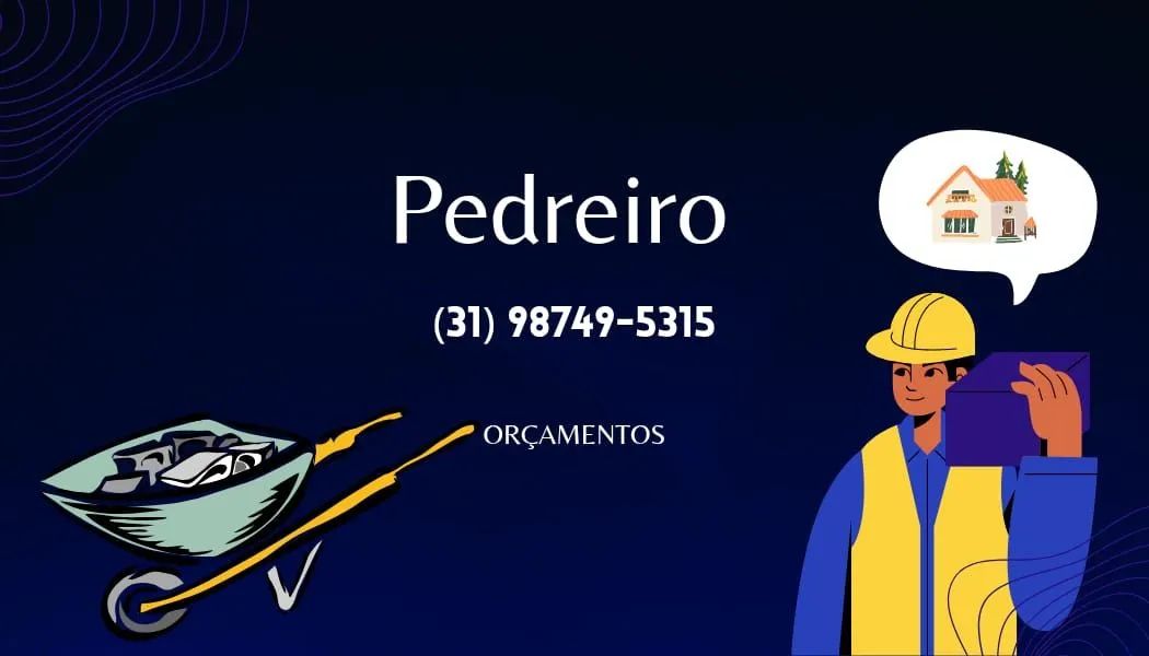 Pedreiro disponível 