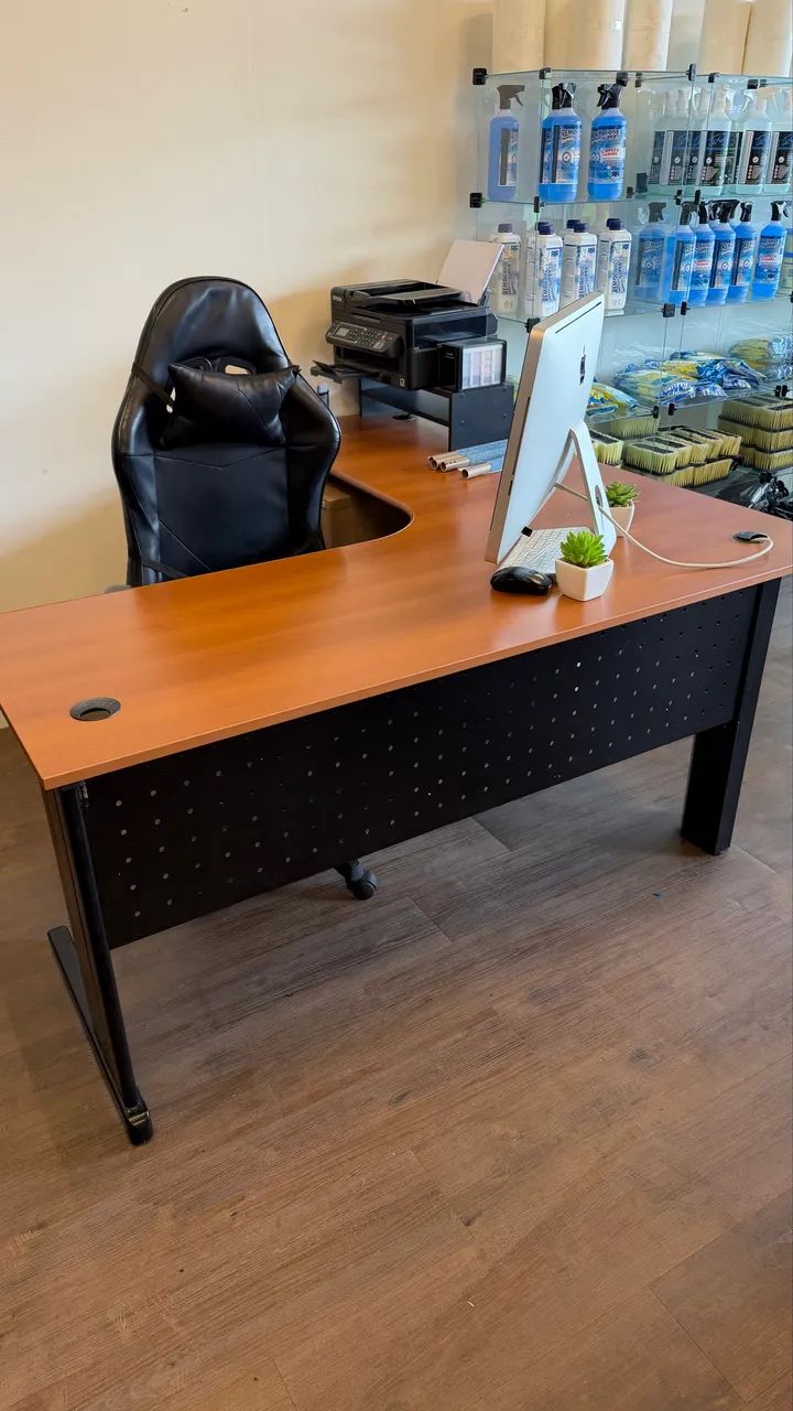 Mesa escritório em L - Foto 2