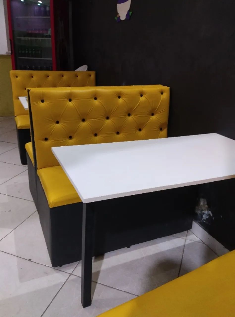 Conjunto 4 sofás e 2 mesas para açaiteria / hamburgueria  - Foto 2