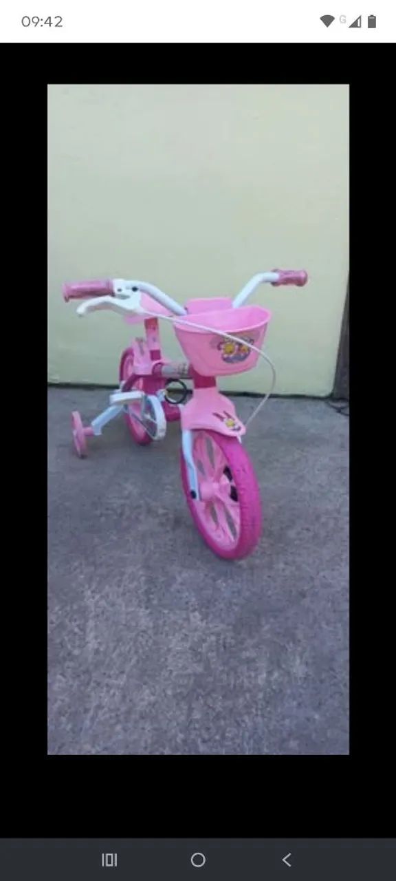 Vendo bicicleta infantil rosa - Foto 3
