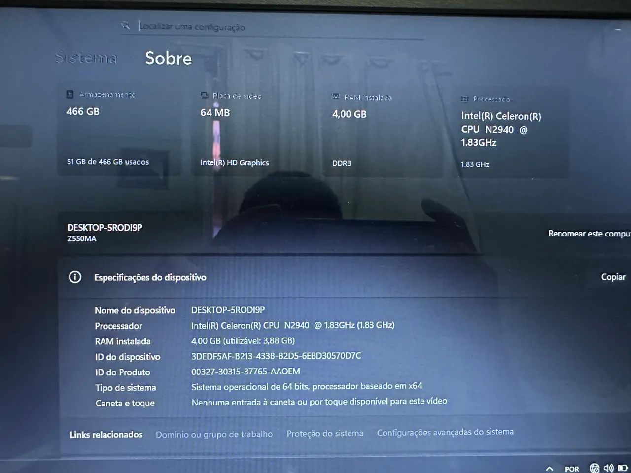 Notebook Asus Intel 4GB ram/ 480GB. - Foto 5