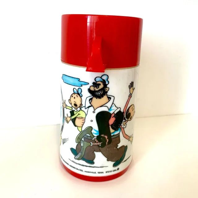 [Aceito Ofertas] Antiga Garrafa Aladdin Popeye 1980 - Foto 2