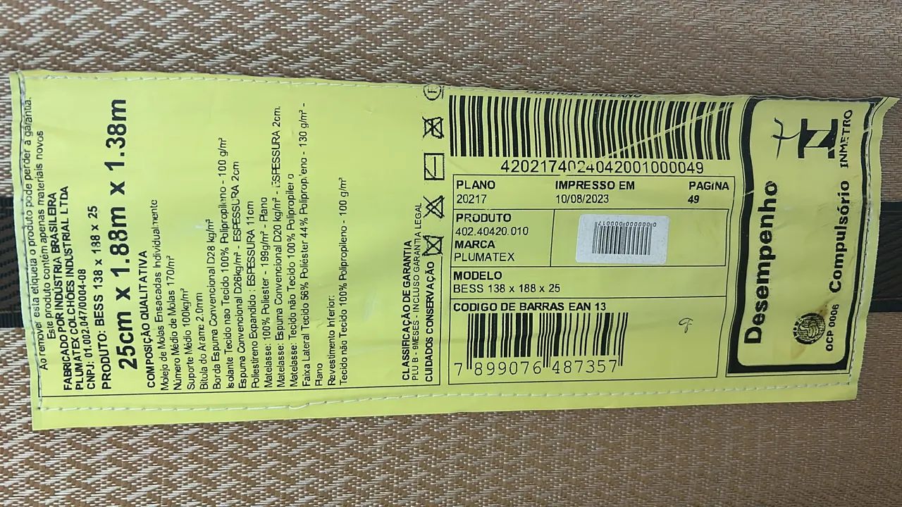 Cama com colchão de molas e capa  - Foto 2