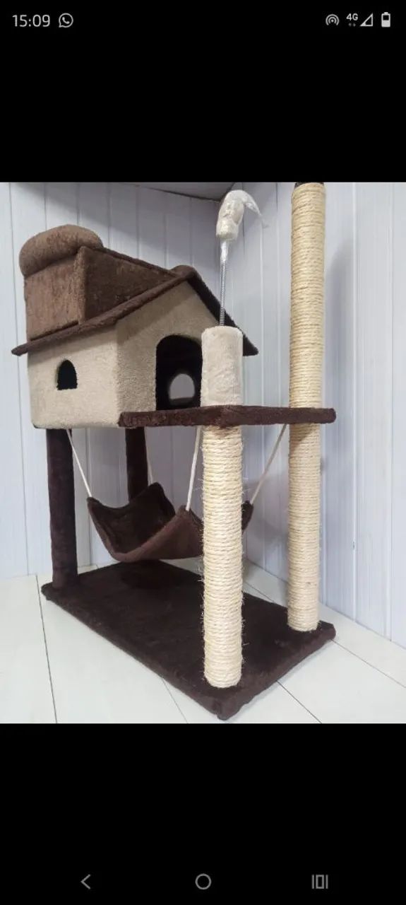 Casa Cama Arranhador para Gatos - Foto 3