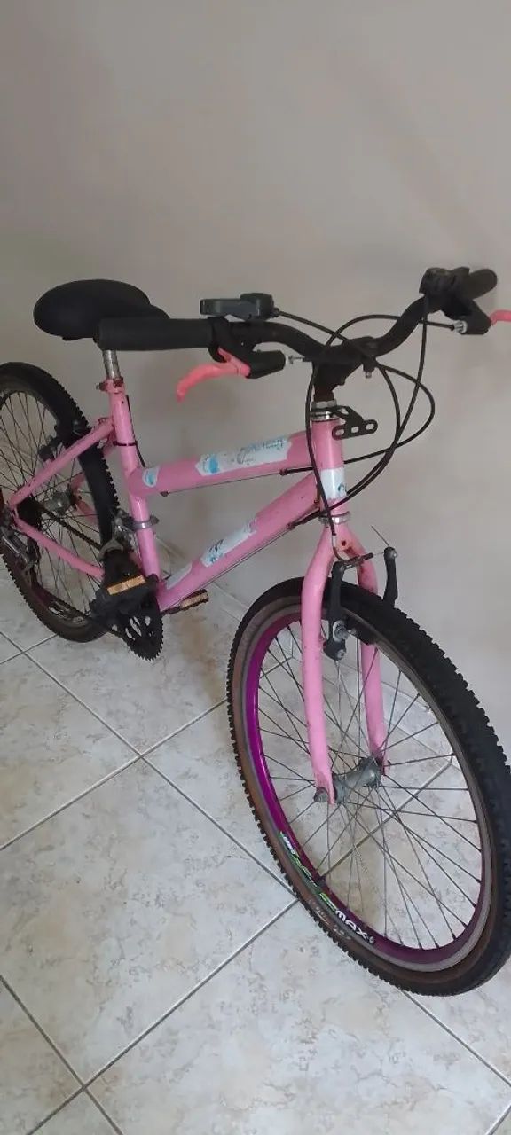 Bicicleta aro 24 COMPLETA FEMININA SEMI NOVA - Foto 5