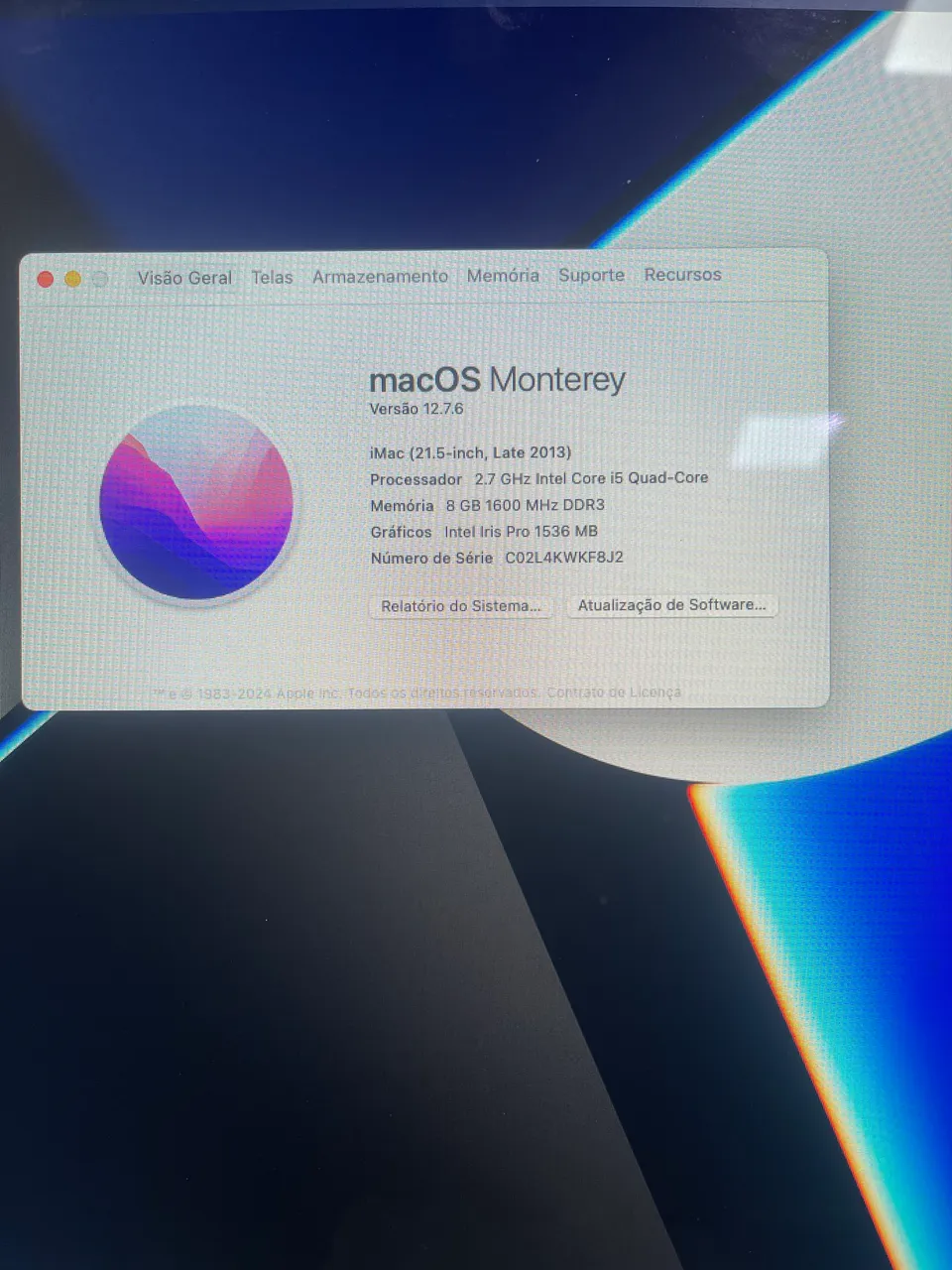 imac 21 2013