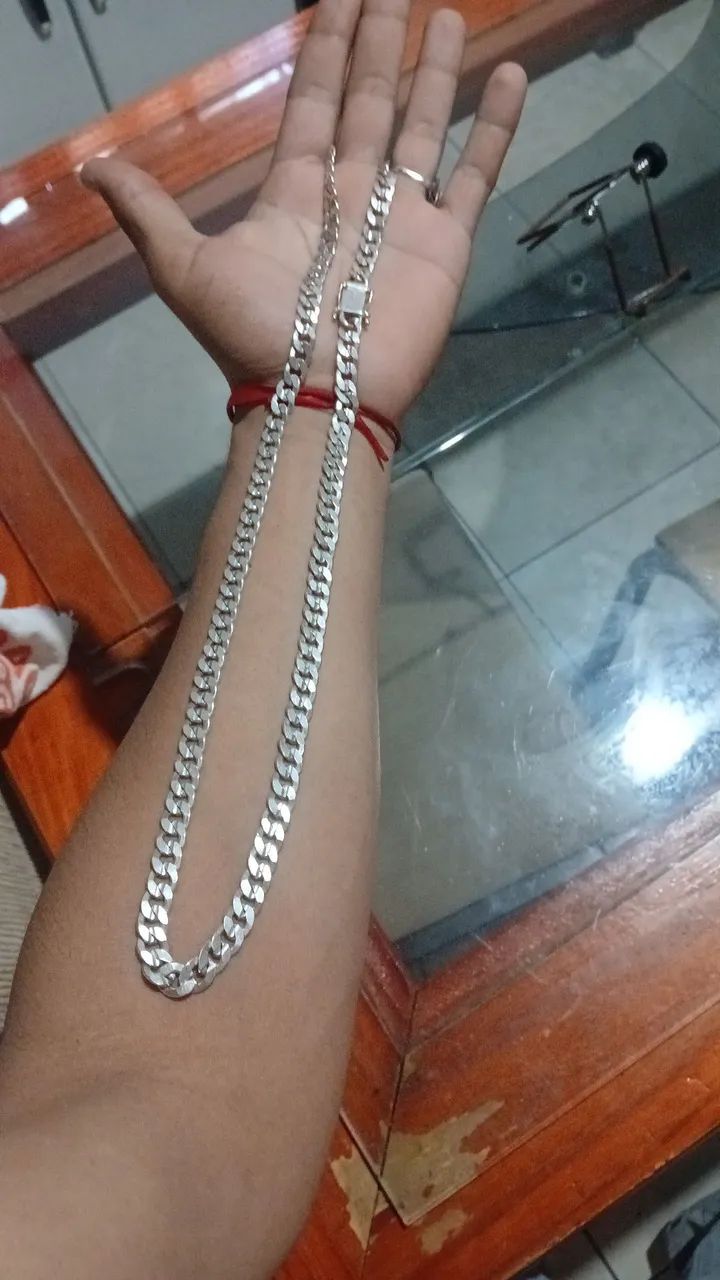 Cordão de prata 9mm - Foto 3
