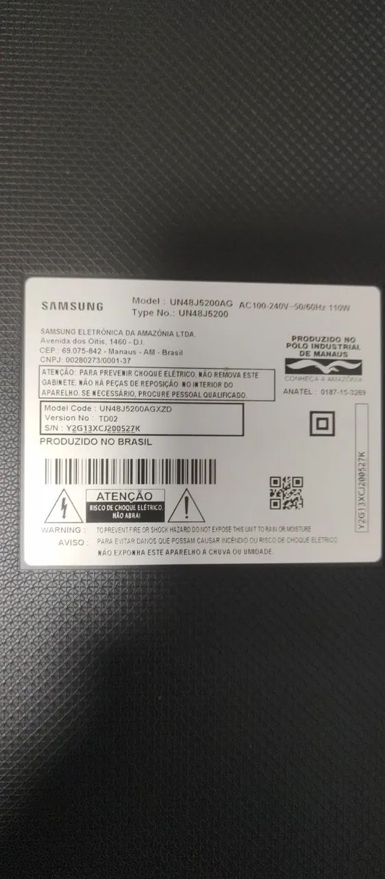 TV 48" Samsung Usada no estado