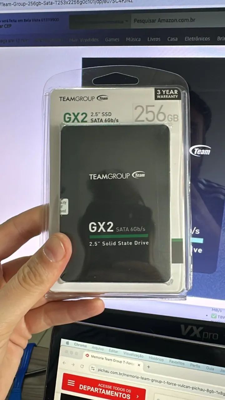 SSD Gx2 TeamGroup 256gb 2.5 Sata 6gb/s T253x2256g0c101