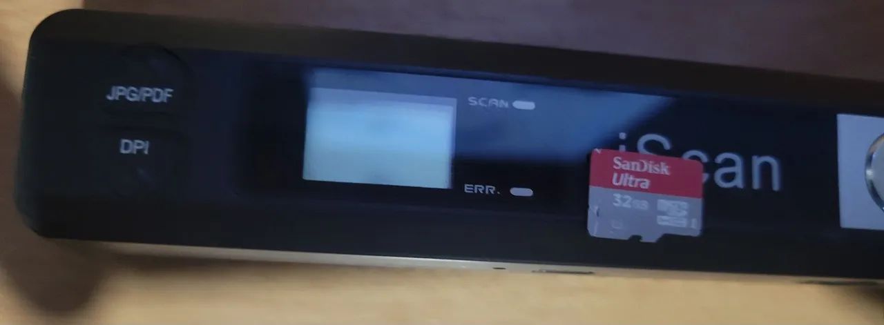 Scanner Portátil de Documentos iScan com Cartão 32GB431117405845596161