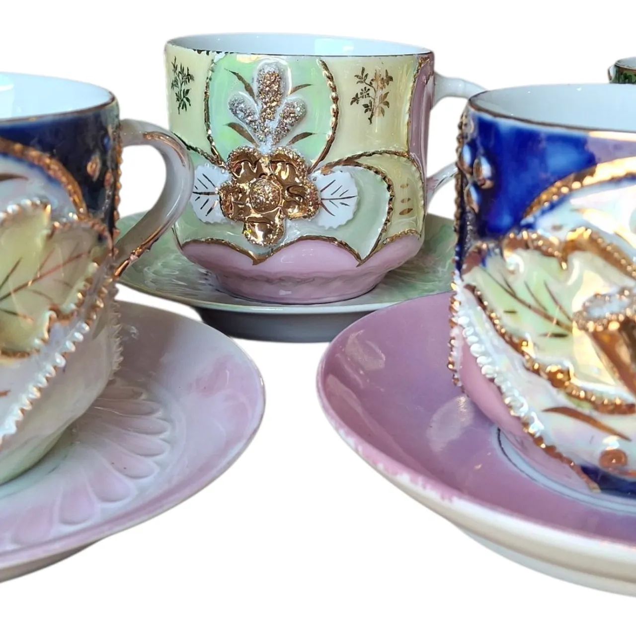 Xícara Antiga Em Porcelana Europeia.  - Foto 5