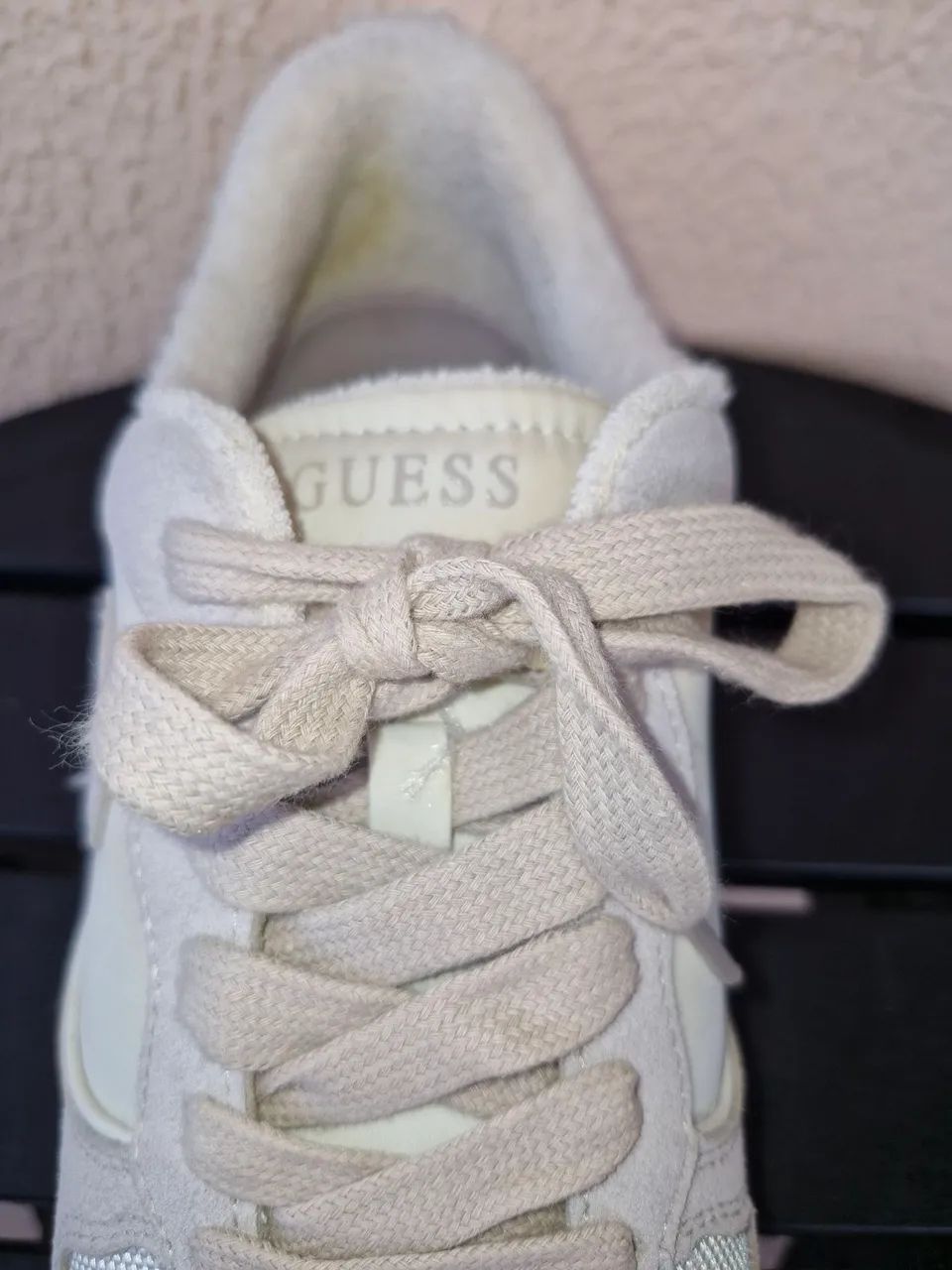 Tênis Guess Adax Original Bege<br> - Foto 4