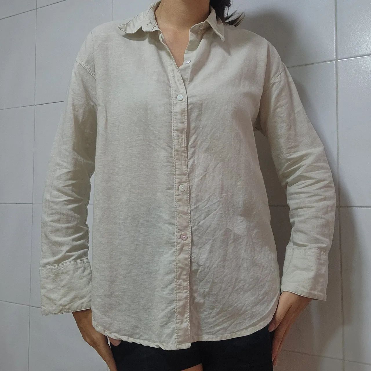 Camisa social Richards com linho M