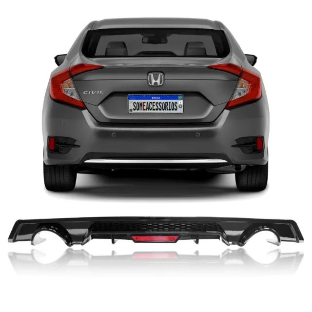 Spoiler Difusor Traseiro Honda Civic G10 Bilateral 