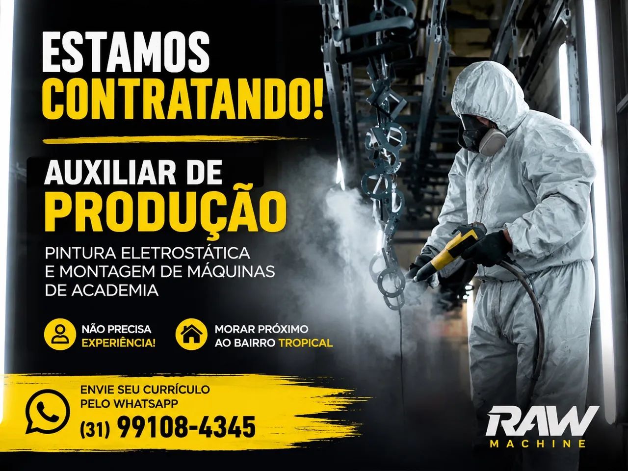 CONTRATAMOS AUXILIAR DE PRODUÇÃO 