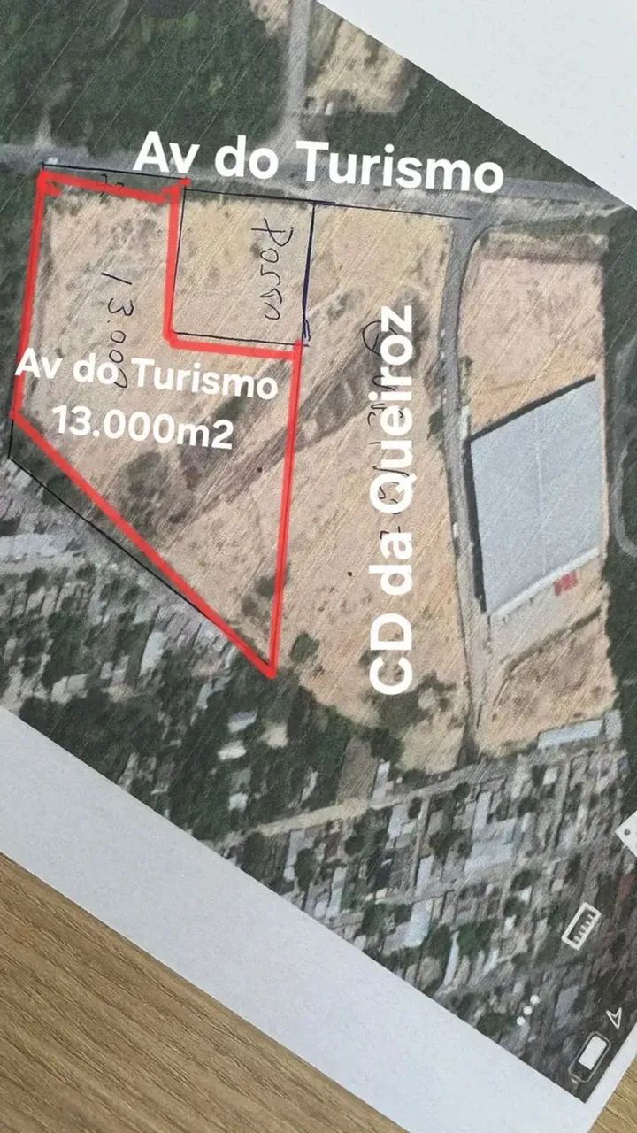 Terreno 13.000m2 na Av do Turismo no Tarumã ao lado do Centro de Distribuição da Queiroz