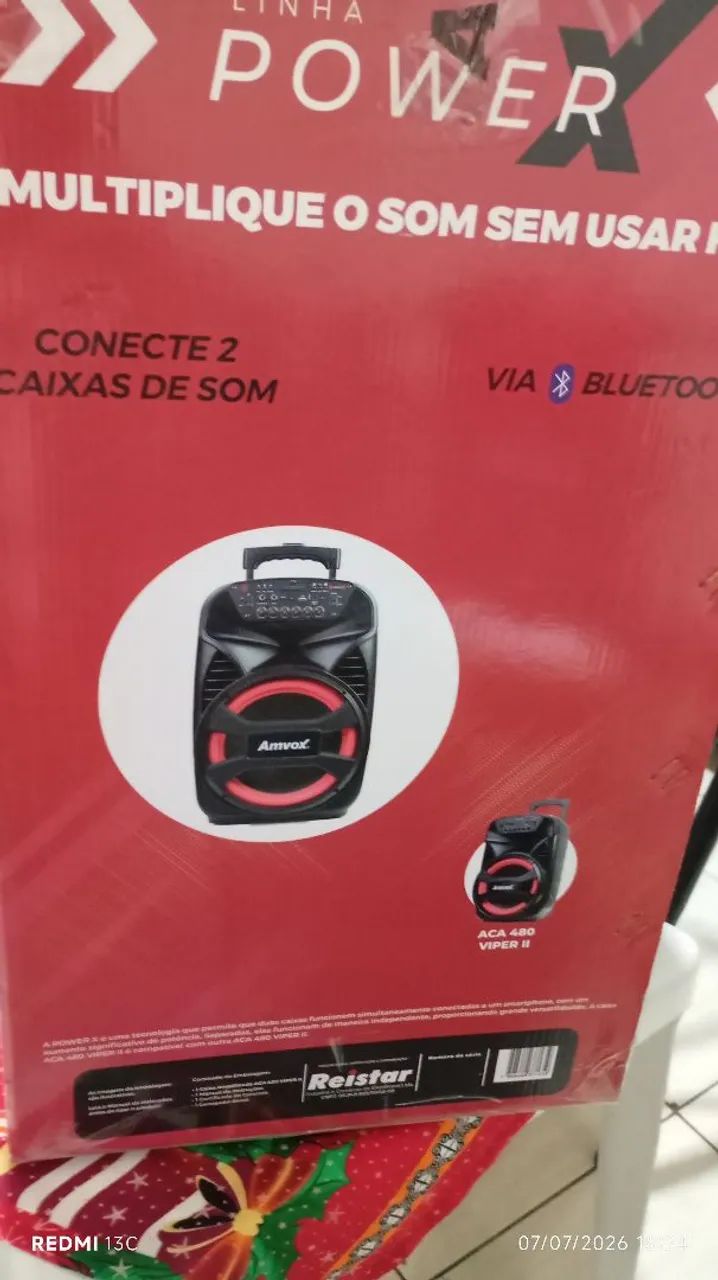 Caixa de som com Bluetooth Nova