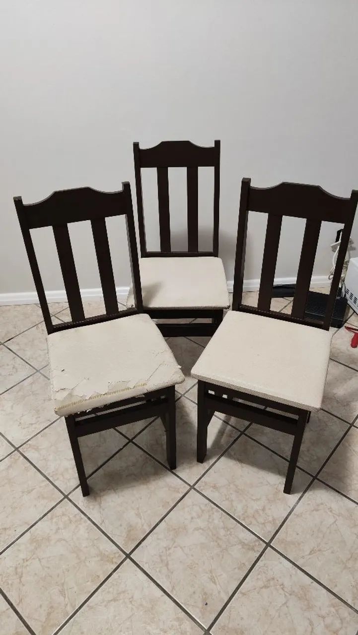Kit 3 cadeiras