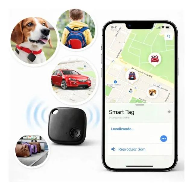 MINI RASTREADOR AIRTAG SMART , COMPATIVEL SOMENTE COM IOS / APPLE. NÃO FUNCIONA NO ANDROID - Foto 3