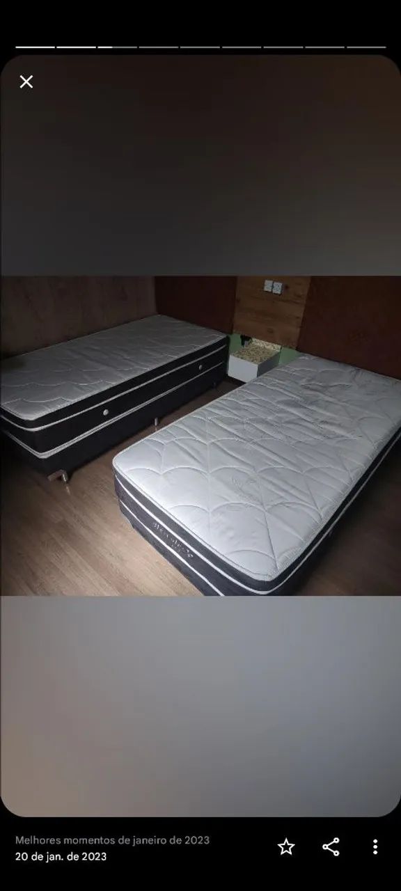 Cama box e colchão de solteiro  - Foto 2