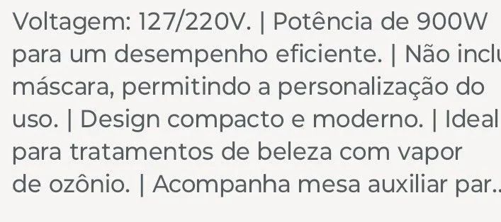 Vendo Vapor Ozônio 