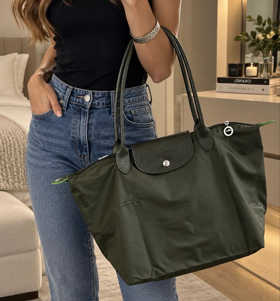 Bolsa LONGCHAMP Verde Militar G